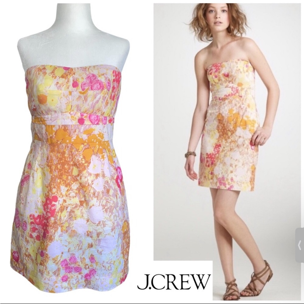 J Crew Peony Coccinelle Dress Size 2
